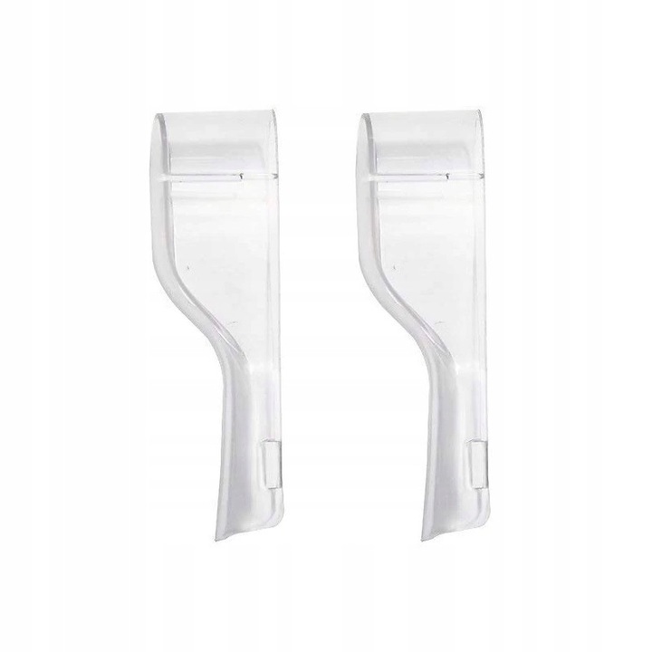 Set de 10 etui pentru capete de periuta de dinti Mawe, compatibile cu Oral-B Dual Clean, Trizone, Sonic, dimensiuni 2x7.3cm, protectie si igiena.