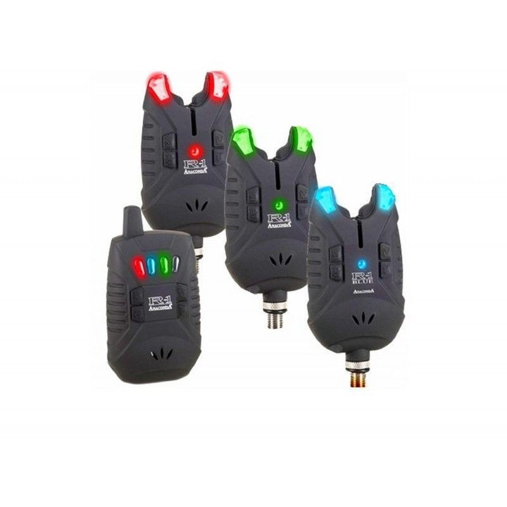 Set semnalizatoare Anaconda R-1 3+1, rezistent la apa, 5 nivele de sensibilitate, multicolor