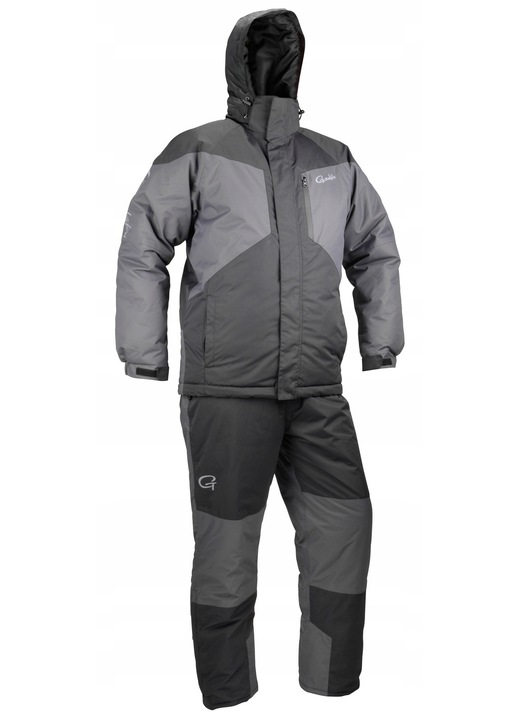 Costum de iarna Gamakatsu G-Thermal, impermeabil, respirabil, gri, 100% nylon, set complet