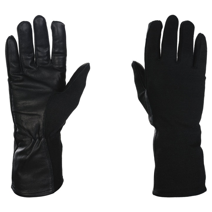 Manusi tactice Mil-Tec, NOMEX, rezistente la foc, 350C, piele de oaie, marimea L