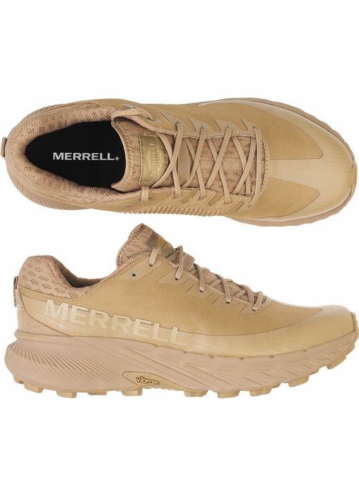 Мъжки тактически обувки Merrell Agility Peak 5 GTX, водоустойчиви, подметка Vibram, бежови