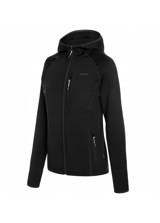 Hanorac sport dama Viking Jukon, negru, 2 buzunare laterale, M INTL