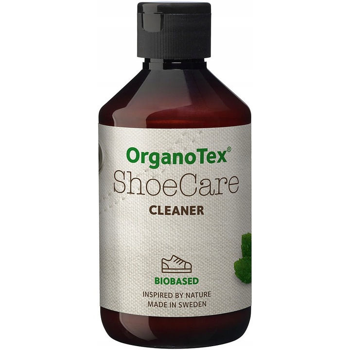 Plyn de curatare pentru incaltaminte Organotex 300 ml, ecologic, cu parfum de menta