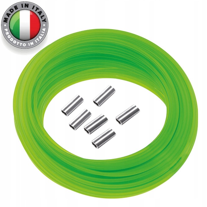 Linka monofilament Salvimar 1,5mm/15m, culoare limon, set cu 6 zaciscuri