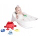Manhattan Toy Crab fürdőjáték (6X1W9150Q), puha neoprén állatkészlet töltő és ürítő funkcióval, Többszínű, rák 25,4 x 25,4 x 10,2 cm