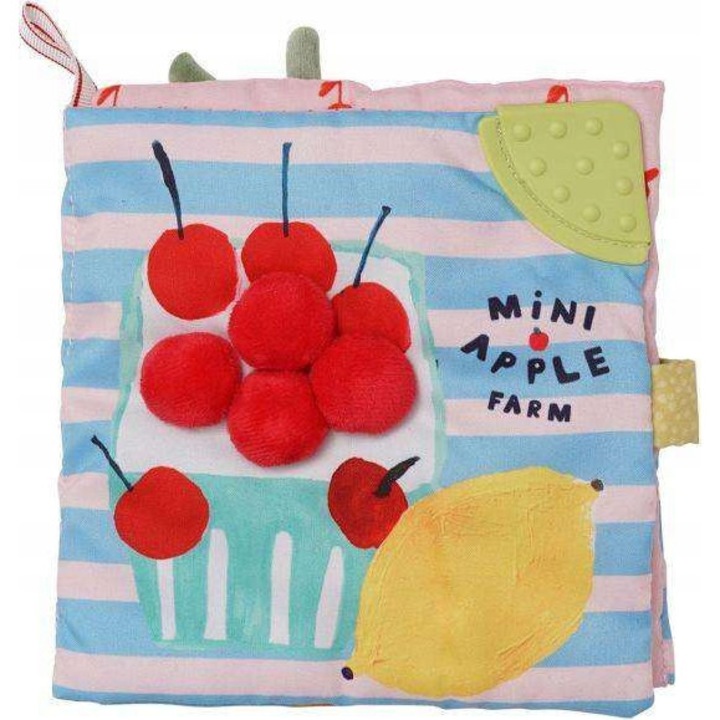 Carte moale interactiva, Manhattan Toy, 3D, 16,5x16,5x5cm