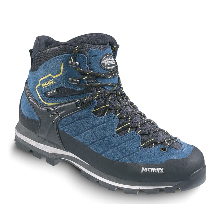 Bocanci trekking barbati Meindl Litepeak GTX, impermeabili, talpa Vibram, piele intoarsa, multicolor, 43 EU