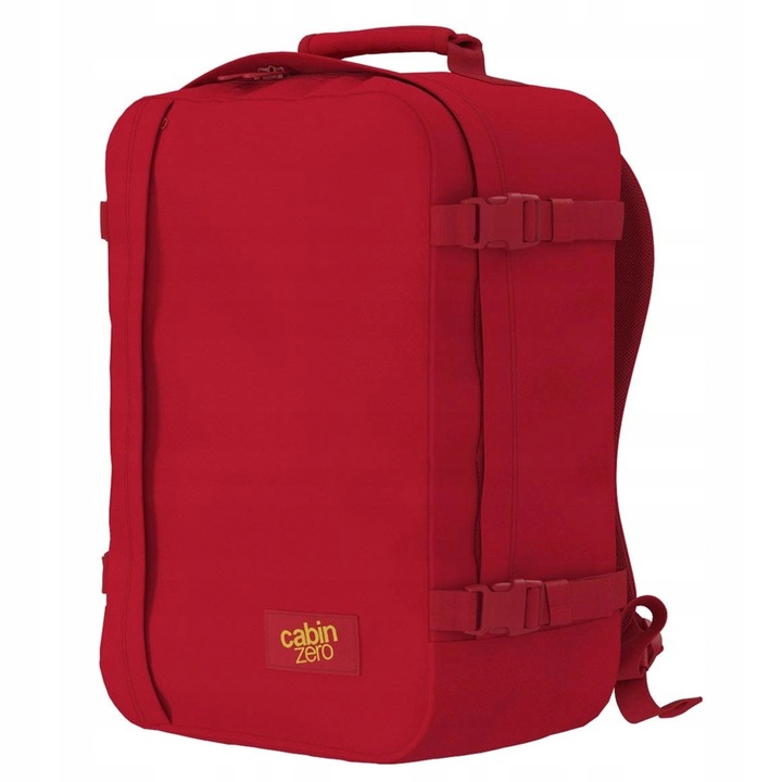 CabinZero utazó hátizsák 36 L, méretei 45x31x20cm, súlya 700g, vízálló, párnázott vállpántokkal