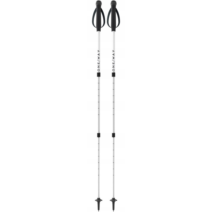 Trekking botok, MT AL 3 AS LITE, teleszkópos, ütéscsillapító, fehér, 90-125cm