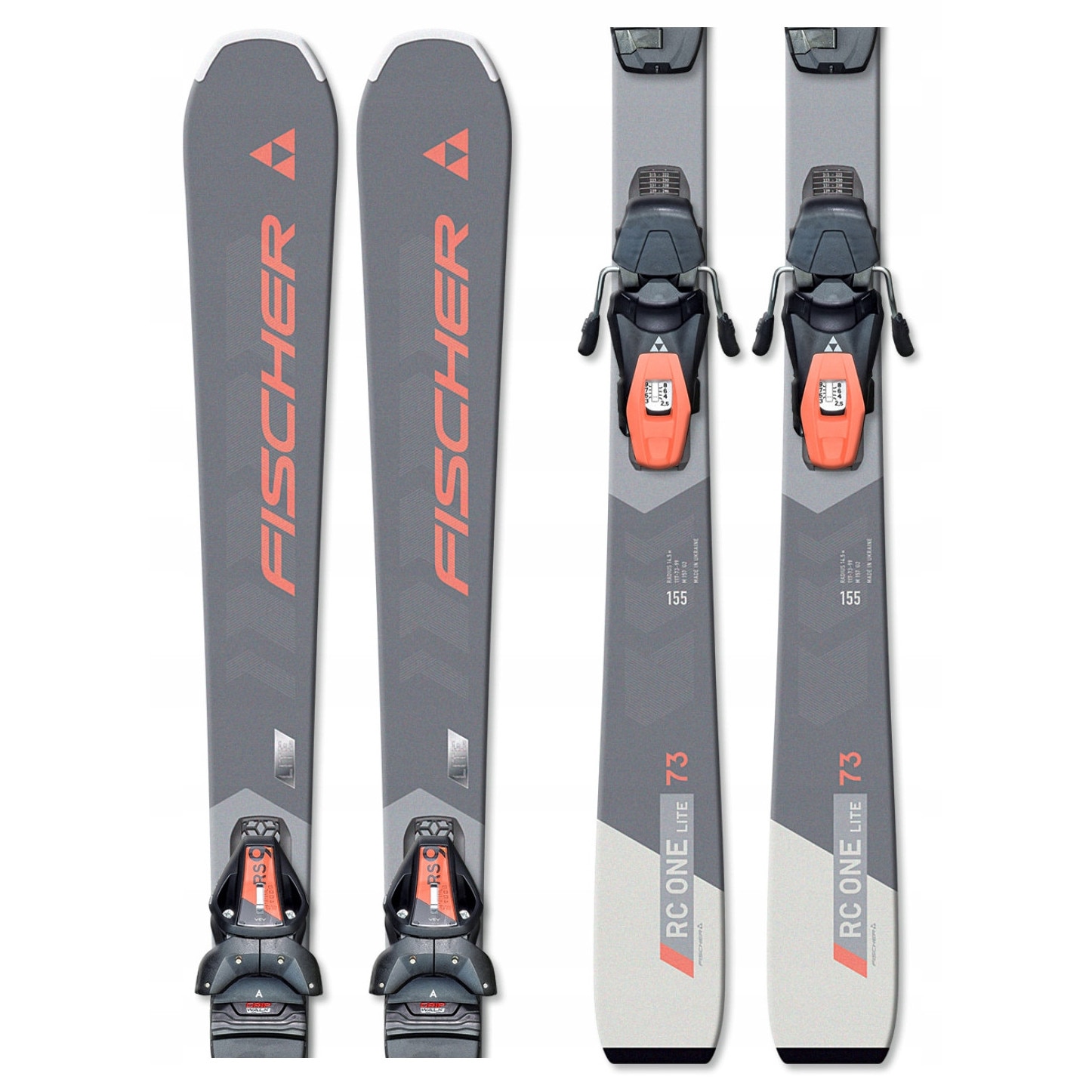 Schiuri Fischer RC ONE 73 + legaturi T40221, 153cm, albastru - eMAG.ro