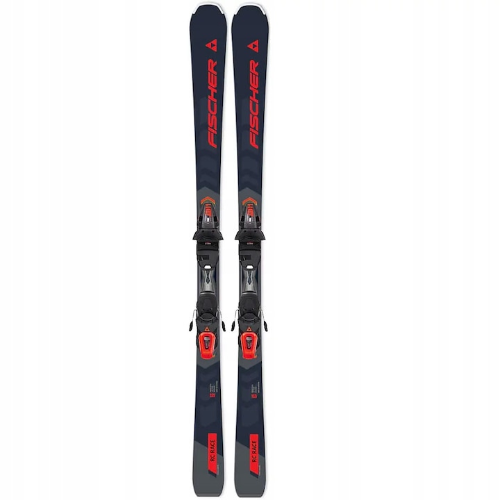 Schiuri Fischer RC Race Allride F18 + legaturi RS11 GW PR SMU 2025, 153 cm, granat/bleu, pentru toate tipurile de schi.
