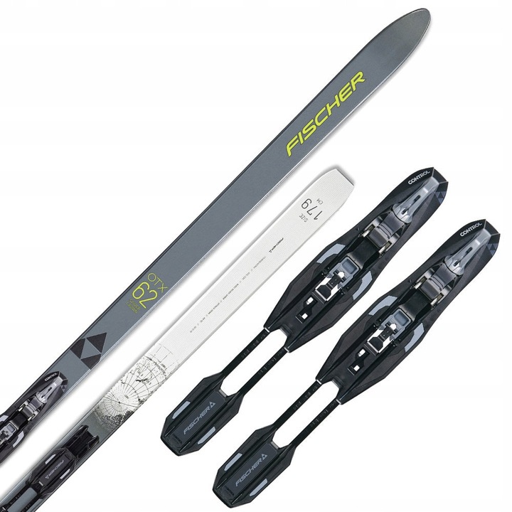 Fischer XC SPIDER 62 CROWN XTRALITE sílécek CONTROL Step-In IFP kötéssel, 169cm, szürke-fehér