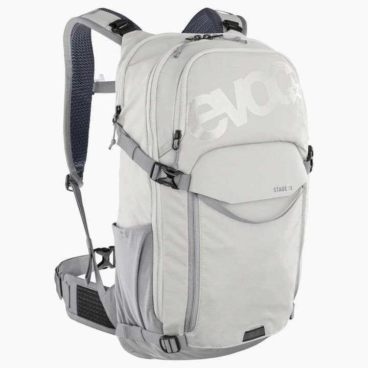 Rucsac MTB Evoc Stage 18, 15x25x48 cm, culoare sand, fara sistem de hidratare