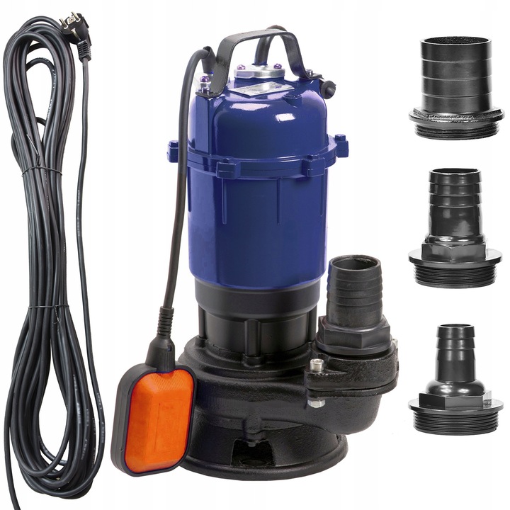 Sakura MIZU 2900 búvárszivattyú, 750W, úszókapcsolóval, szennyvízhez, 10m emelési magasság, 300l/perc