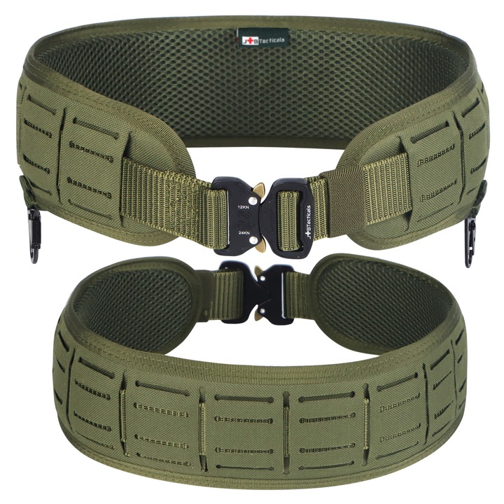 JB Tacticals taktikai öv, Molle, 2 darabos, zöld, 78-125 cm