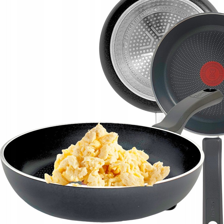 Тиган Tefal Inicio 20 см, Titanium, Thermo-Spot, черен