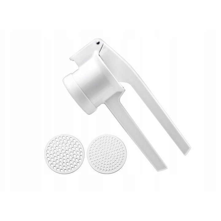 Преса за картофи Tescoma Handy, бяла, 29,5x13x9см, комплект с 2 сменяеми диска