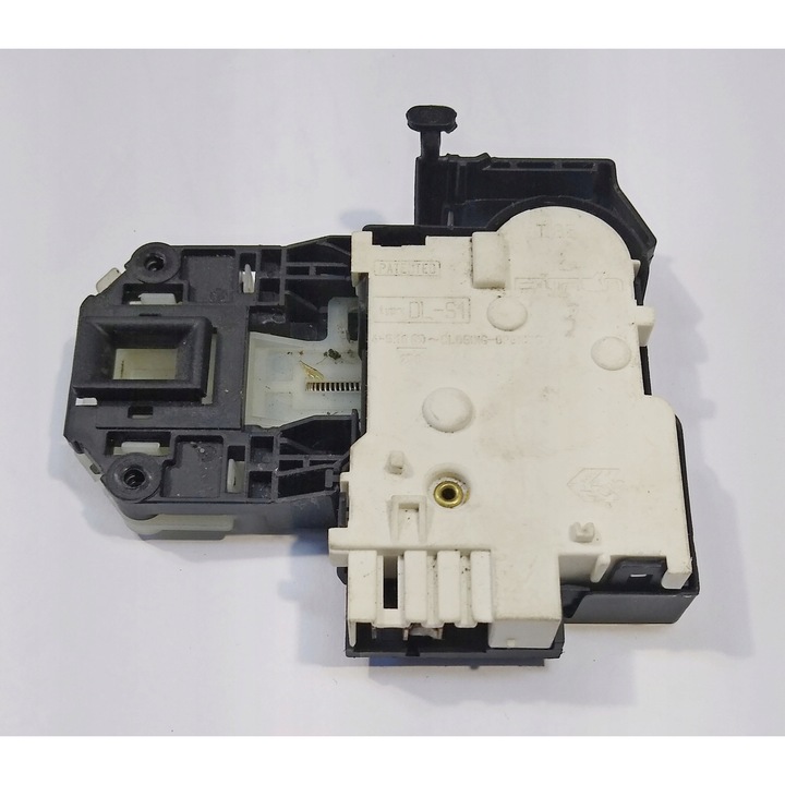 Mosógép ajtózár mechanizmus Indesit, DL-S2 modell, fehér/szürke
