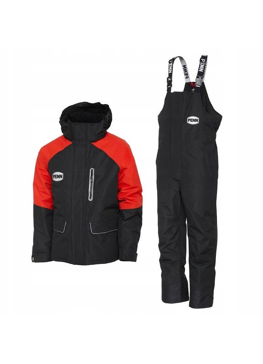 Costum de iarna Penn Fierce, poliester, Rosu/Negru