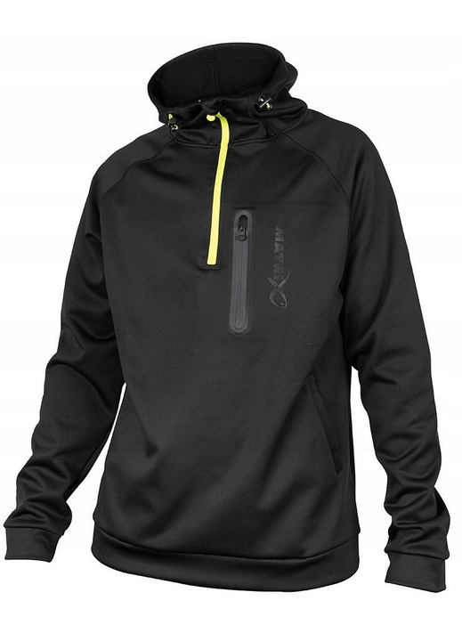 Matrix All Weather Hoody kapucnis pulóver, vízálló, poliészter/elasztán, fekete, S INTL