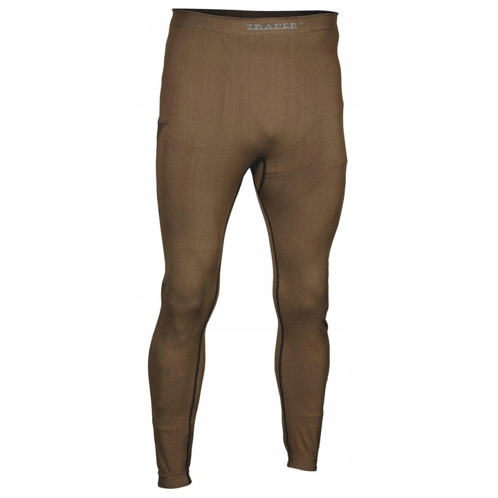 Férfi sport leggings Traper Jukon, termoaktív, barna, M INTL