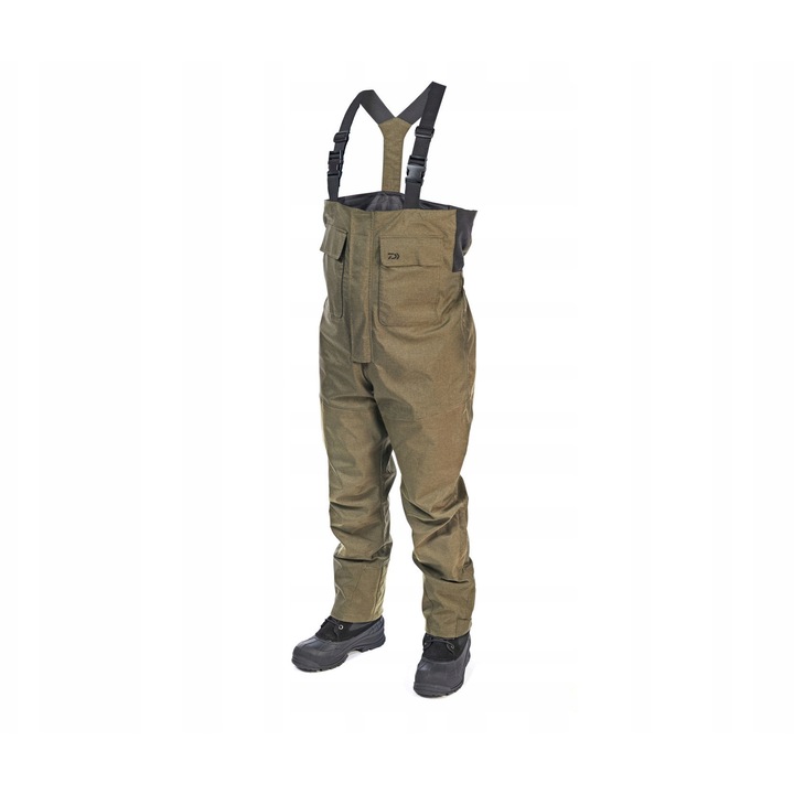 Salopeta barbati DAIWA, impermeabil, respirabil, kaki, M