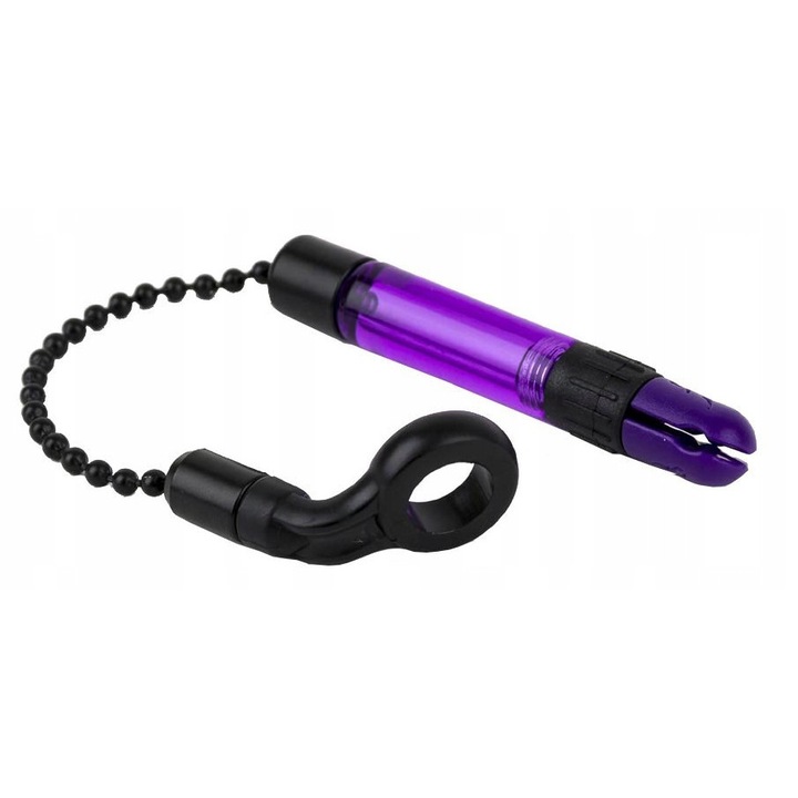 Sistem de semnalizare pescuit Fox Black Label Powergrip, violet, 3 inch, cu clip Slik