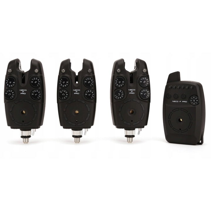 Set semnalizatoare cu centrala Neco F PRO103, 4 piese, 100% waterproof, raza 200-220m
