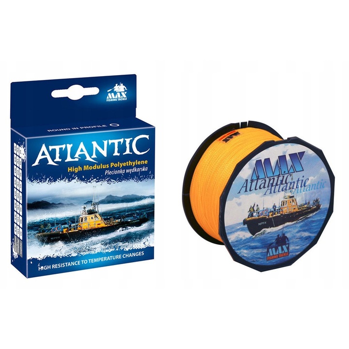 MAX Atlantic horgászzsinór, 175m, 0,25mm, narancssárga