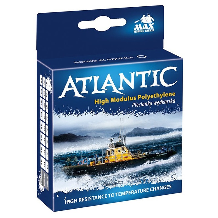 MAX Atlantic horgászzsinór, 175m, 0,16mm, narancssárga, UV-álló