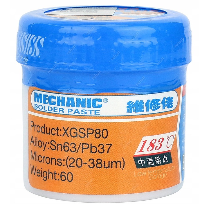 Pasta de lipit Mechanic XGSP80, 183C, 60g