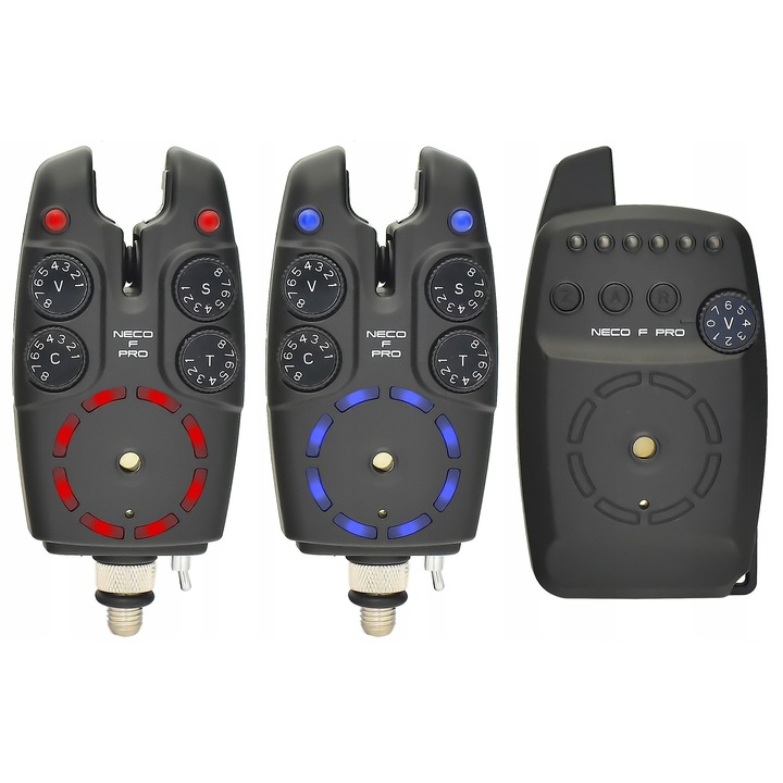 Set semnalizatoare Neco cu centrala F PRO102, 6 culori, 200-220m raza, alimentare baterii 9V