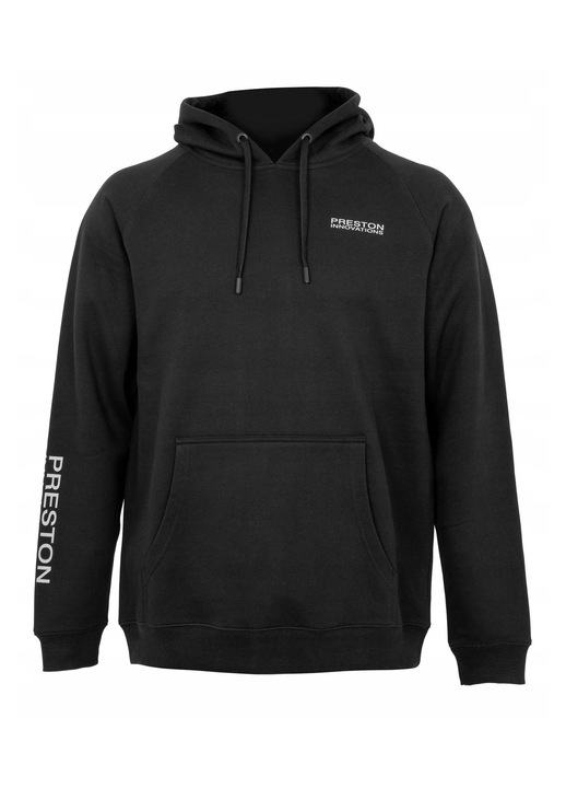 Férfi sport pulóver, Preston, fekete, French Terry anyag, 4XL INTL