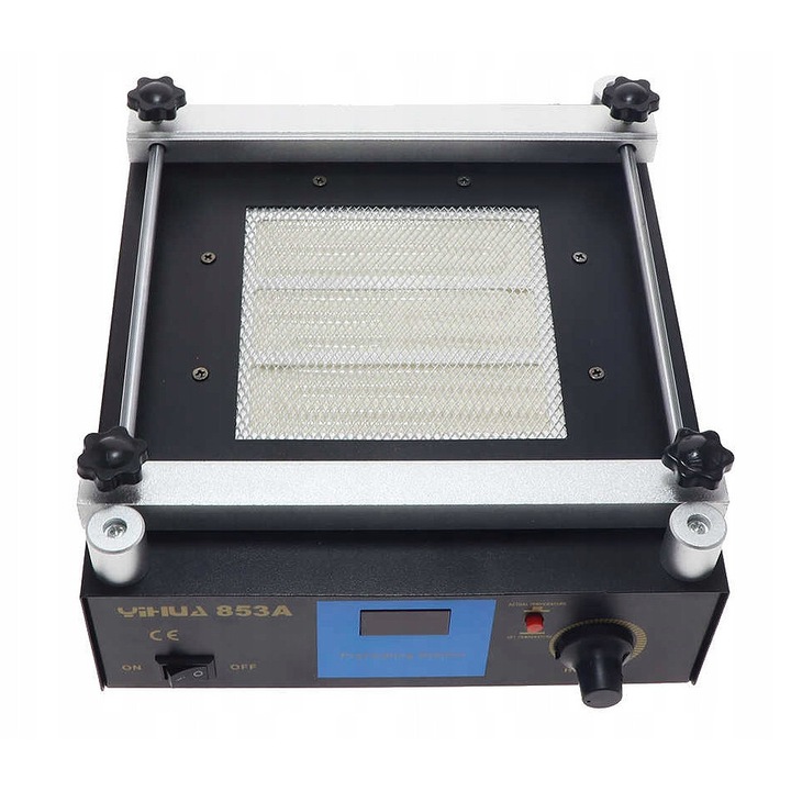 Кварцов преднагревател Yihua 853A, 450W, 50-400°C, 120x120mm, за BGA ремонти и PCB платки