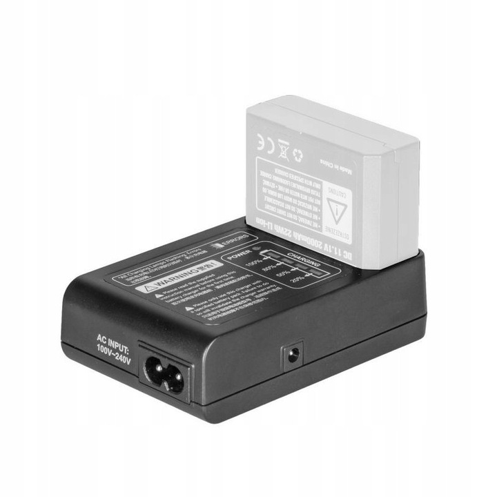 Incarcator Quadralite Stroboss VC-18, 2000mAh, alimentare AC 230V, set complet
