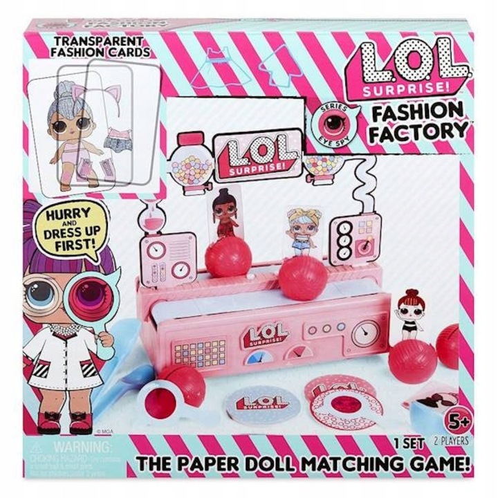 L.O.L. Surprise Fashion Factory játék, 16 karakterkártya, 48 ruházati kártya, 1-2 játékos, 5+ év
