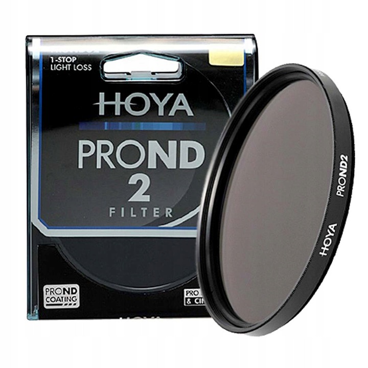 Филтър Hoya ND2 Pro 58mm, 50% намаляване на яркостта, нископрофилна рамка