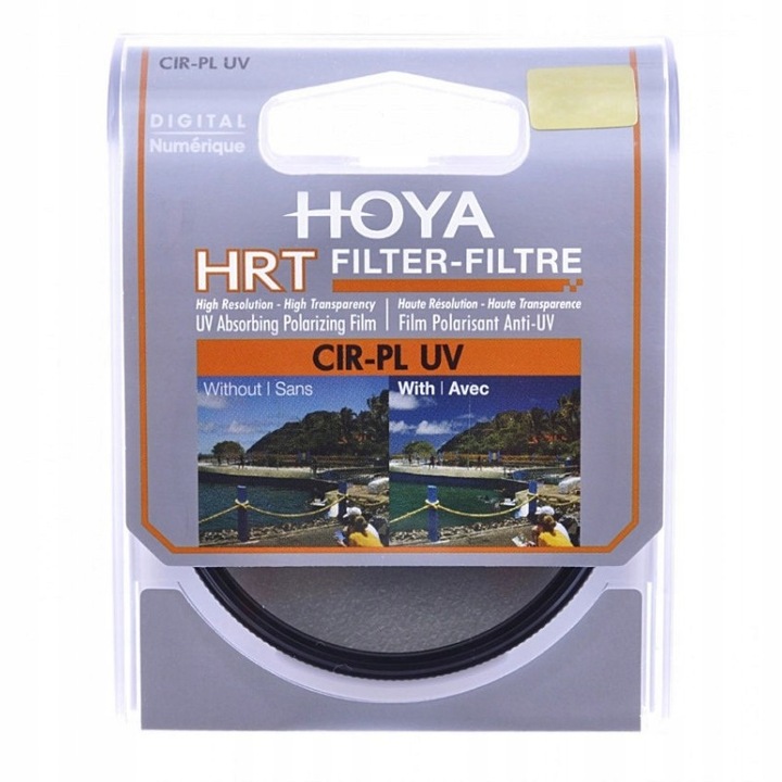 Поляризиращ филтър Hoya HRT CIR-PL UV, 77 мм, черен, комплект