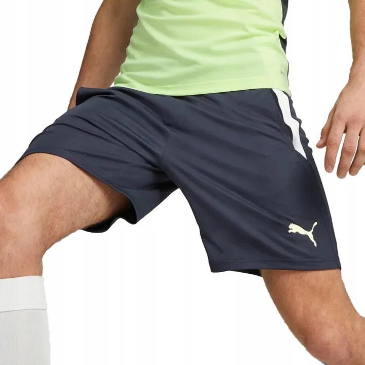 Pantaloni scurti sportivi barbati Puma, regular fit, poliester, gri