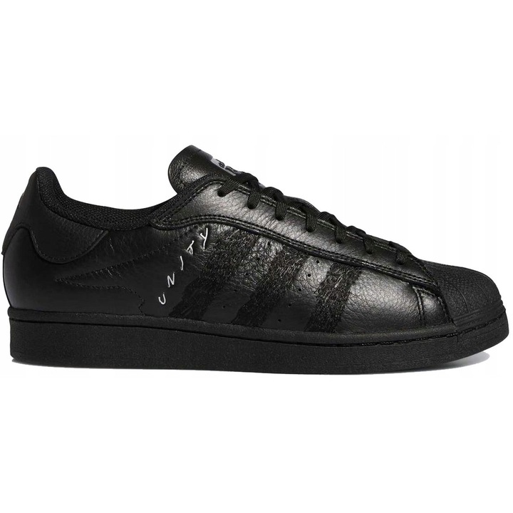 Pantofi sport unisex ID8723, Adidas, Negru, Piele naturala