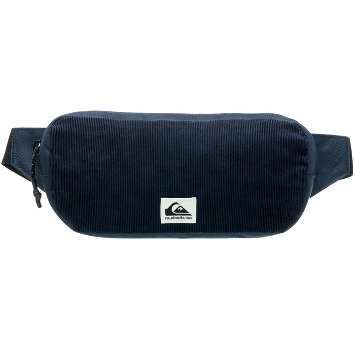 Borseta sport Quiksilver Pubjug 2.0, 27x12x8cm, bleumarin, material din poliester reciclat, cu buzunar cu fermoar si curea reglabila