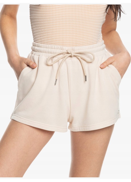 Pantaloni scurti dama, Roxy Surfing By Moonlight, crem, material modal