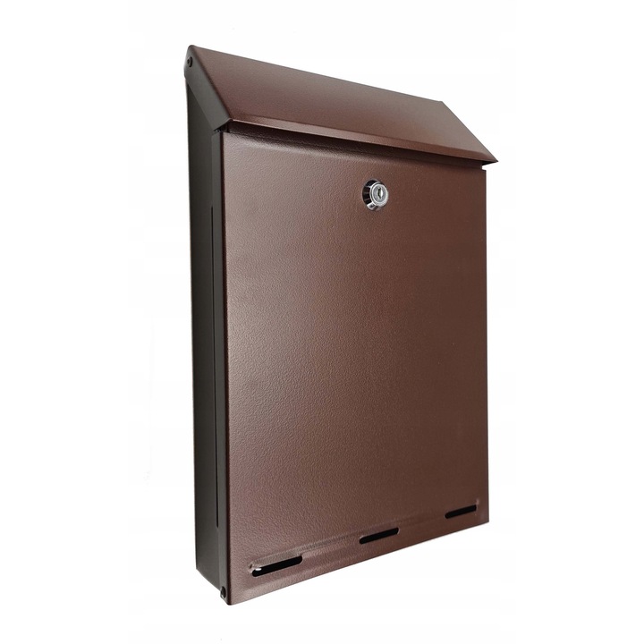 Cutie postala A4 Marmex, culoare bronz mat, dimensiuni 34,5x22,5x6cm, cu incuietoare EURO-LOCKS