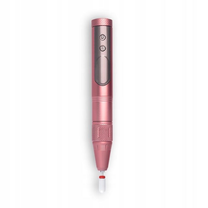 Vezeték nélküli körömcsiszoló PEN Nail Drill, NEONAIL, 15W, 35000 RPM, rózsaszín, 153x22mm