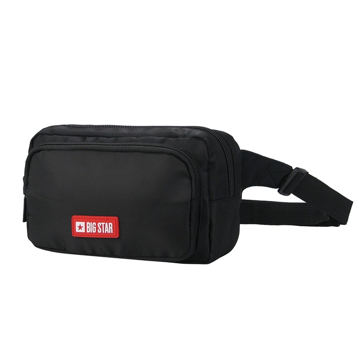Borseta sport Big Star, nerka, neagra, 20x13x6cm, lungime maxima curea 110cm
