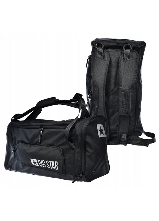 Big Star RR574096 2 az 1-ben sport hátizsák, fekete, 39L, méretei 30x52x25cm