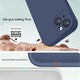 Belső mikroszálas tok Samsung Galaxy A17 5G / A17 4G / M17 / F17, Folyékony szilikon, Sötétkék