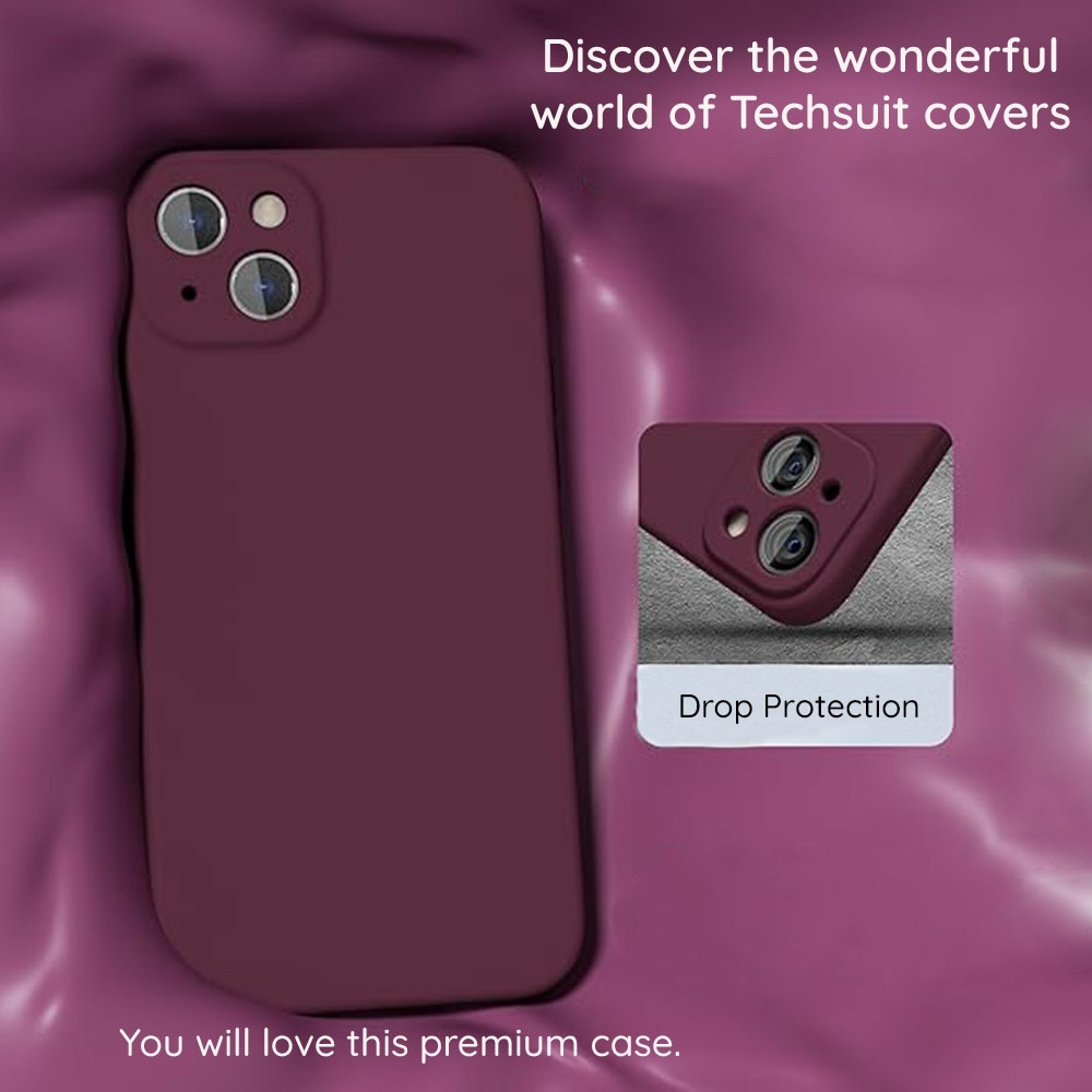 Husa interior Microfibra pentru Samsung Galaxy S25 Ultra, Liquid Silicone, Strat Catifea Anti-Zgarieturi, Protectie Completa, Camere Protejate, DAMUR, Visiniu