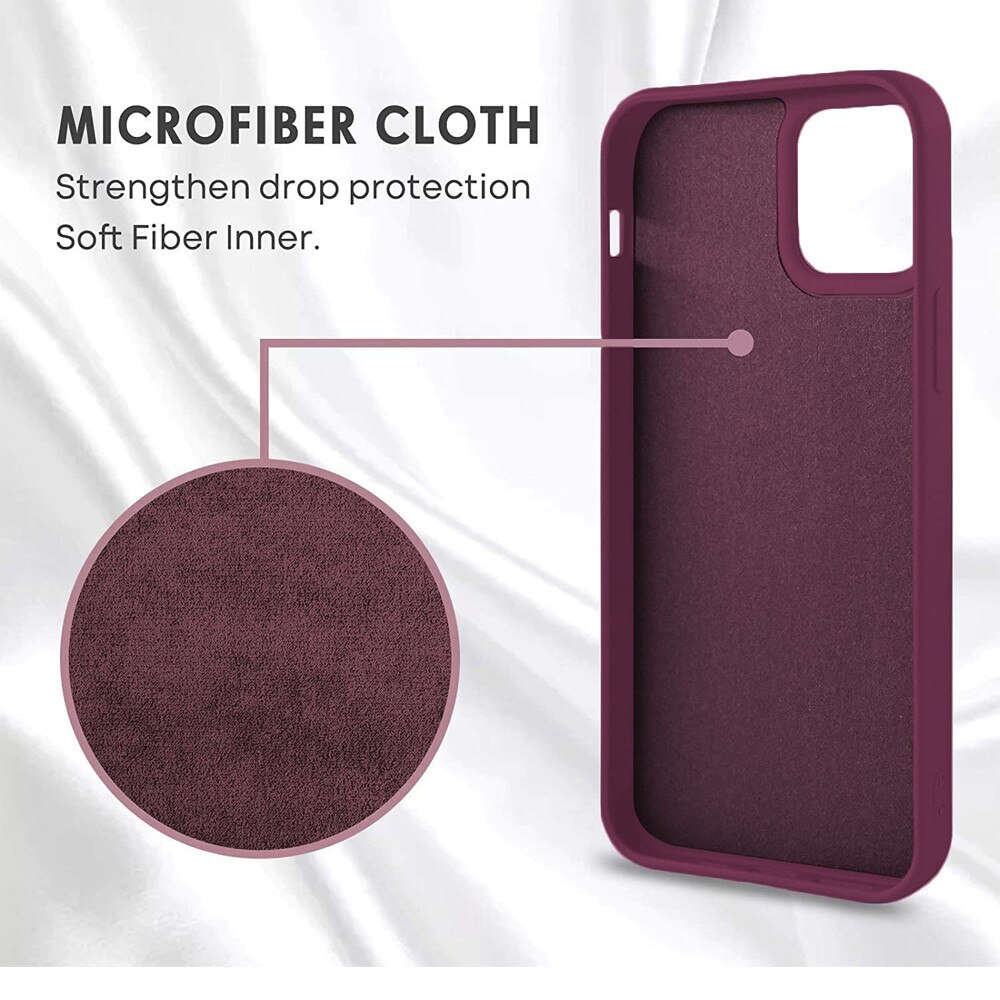 Husa interior Microfibra pentru Samsung Galaxy S25 Ultra, Liquid Silicone, Strat Catifea Anti-Zgarieturi, Protectie Completa, Camere Protejate, DAMUR, Visiniu
