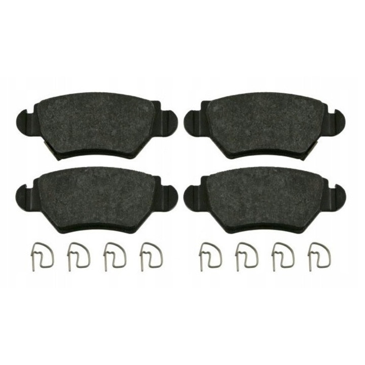 SRLine hátsó fékbetét készlet, 4 darab, 105x16x43mm, Opel Astra F G Zafira A B típusokhoz